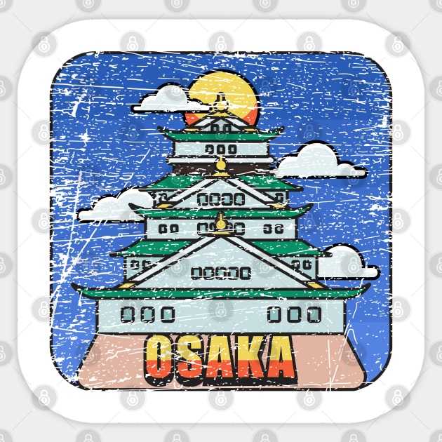 Osaka Japan Sticker by Mandra